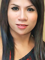 Hairy little ladyboy in solo jerk off